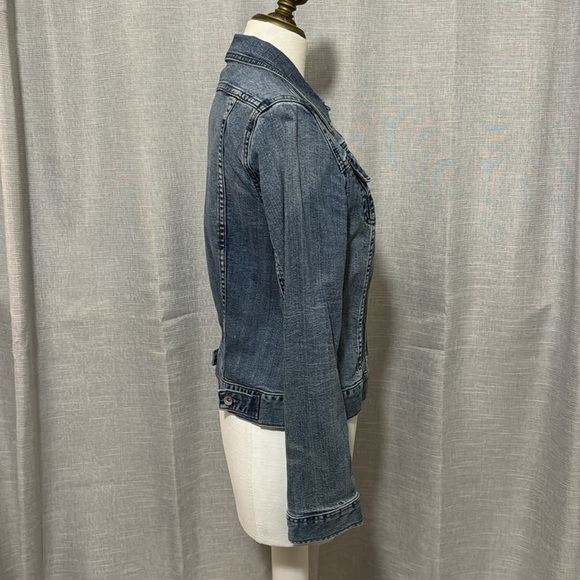 Merona Denim Jacket-Sz S-99 Cotton-Button Front-EUC - Picture 9 of 15